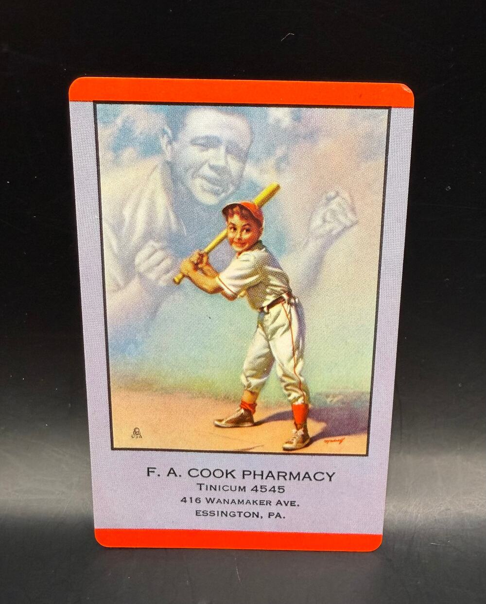 1953 Brown & Bigelow Babe Ruth Playing Card 7 Hearts Sultan of Swat NY Yankees X